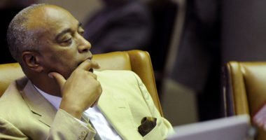 Assemblyman Gary Pretlow, D-Mount Vernon, listens to Assembly members debate the interactive fantasy sports contest legislative bill in the Assembly Chamber at the Capitol on Friday, June 17, 2016, in Albany, N.Y. (AP Photo/Hans Pennink)