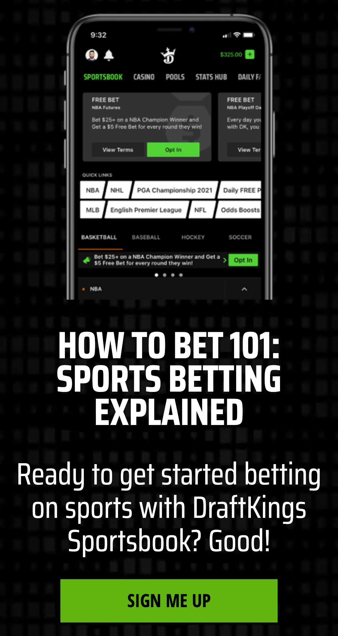 How to bet at DraftKings Sportsbook
