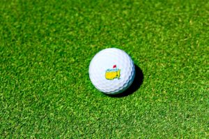 Golf ball with Masters icon